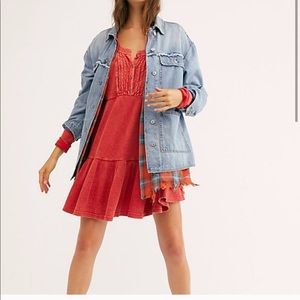 Free people long sleeve t shirt dress